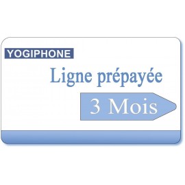 3 month Yogiphone telephone prepaid line rental