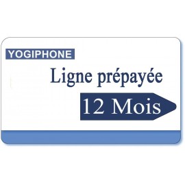 12 month Yogiphone telephone prepaid line rental